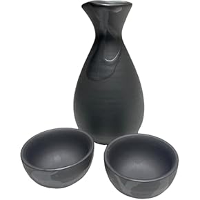 B469b 織部「酒器」「酒燗器」セット　金野光賀作　共箱　有神窯　尾道 B469b 織部「酒器」「酒燗器」セット 金野光賀作 共箱 有神窯